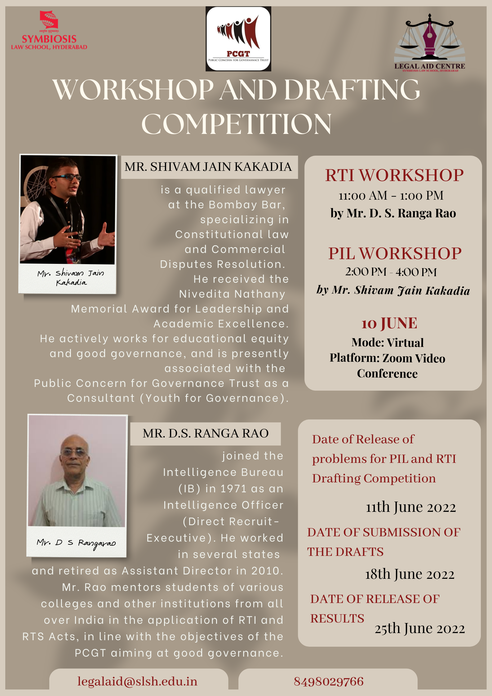 Workshop and Drafting  Competition - SLS Hyderbad