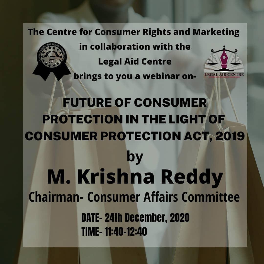 National Webinar on the Future of the Consumer Protection Act

